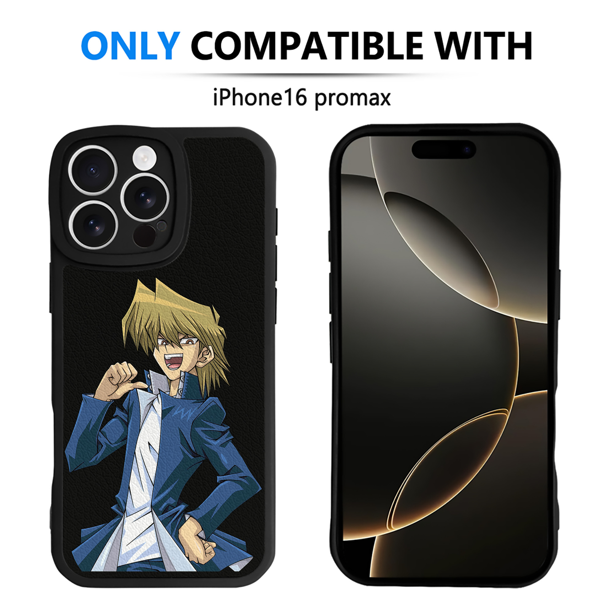 遊☆戯☆王 Yu-Gi-Oh! 【iPhone 16シリーズ対応】シリコンスマホケース（レザー調） 材質：シリコン